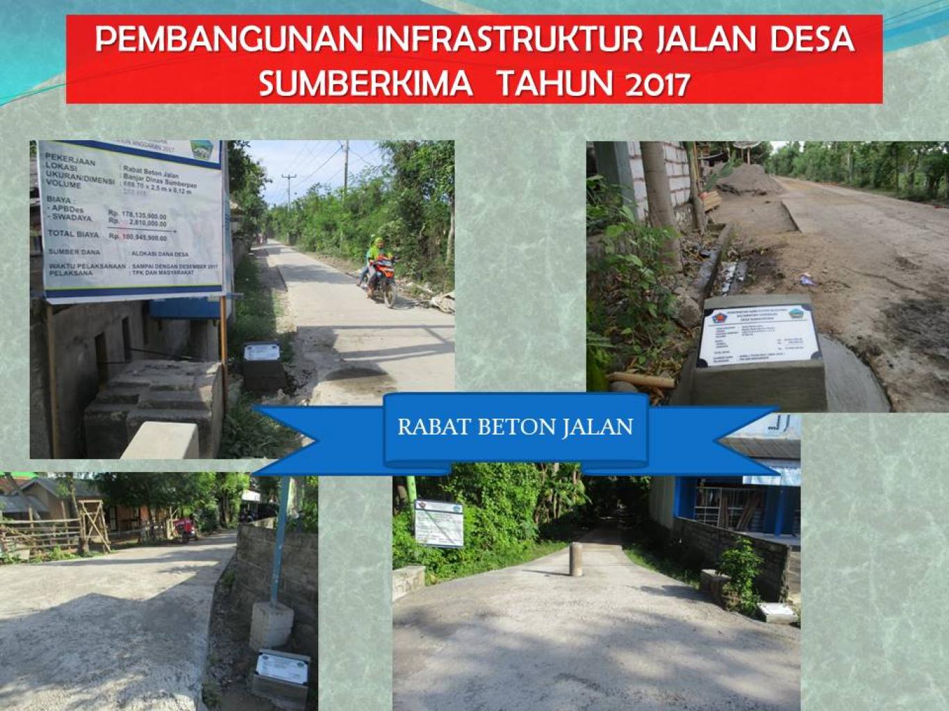 pemerintah desa dan warga mengunjungi proyek infrastruktur